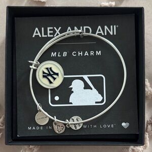 Alex and Ani Silver MLB Charm Bracelet